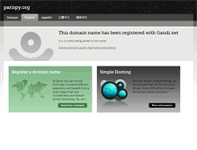 Tablet Screenshot of parispy.org
